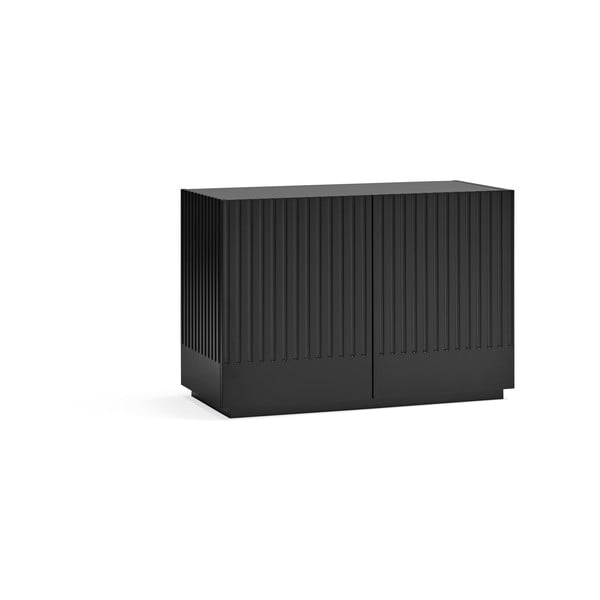 Comodă neagră joasă 100x70 cm Doric – Teulat-image-1