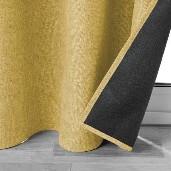 Draperie galbenă antifonică 140x260 cm Jupiter – douceur d'intérieur-image-4