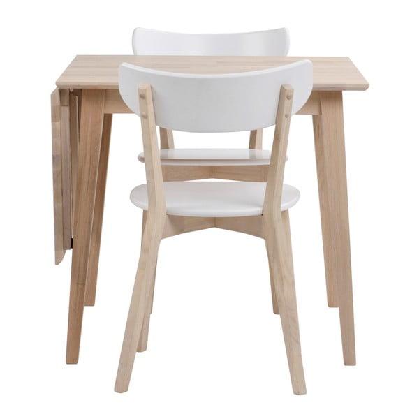 Masă de dining pliabilă din stejar lăcuit Rowico Mimi, 80 x 80 cm, mat-image-2