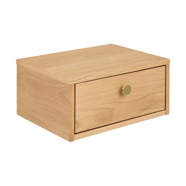 Noptieră în culoare naturală deschisă cu aspect de lemn de stejar Monfort – Actona-image-2