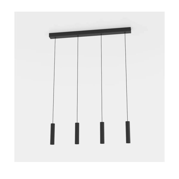 Lustră neagră LED cu abajur din metal ALMUDAINA – EGLO