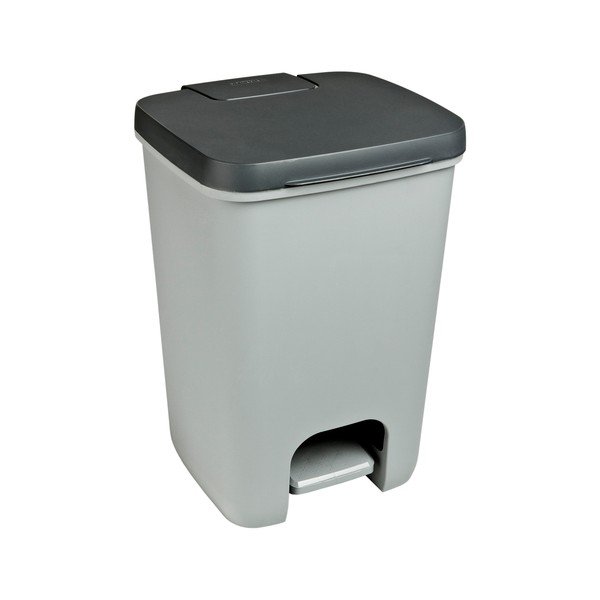 Coș de gunoi gri cu pedală din plastic 20 l Essentials – Curver
