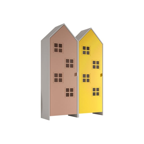 Șifonier de copii galben/roz 115x171,5 cm CASAMI BRUGES – Vipack