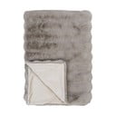 Pătură gri/bej din blană artificială 130x180 cm Galena – House Nordic