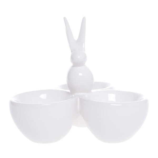 Platou servire ouă Ewax Pearl, ⌀ 11 cm, alb