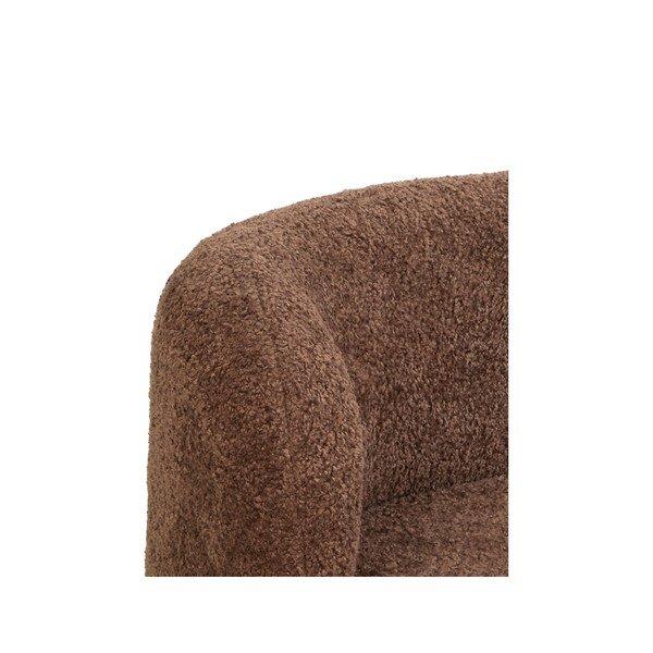 Canapea maro închis cu tapițerie din stofă bouclé 175 cm Amelie – Light & Living-image-1