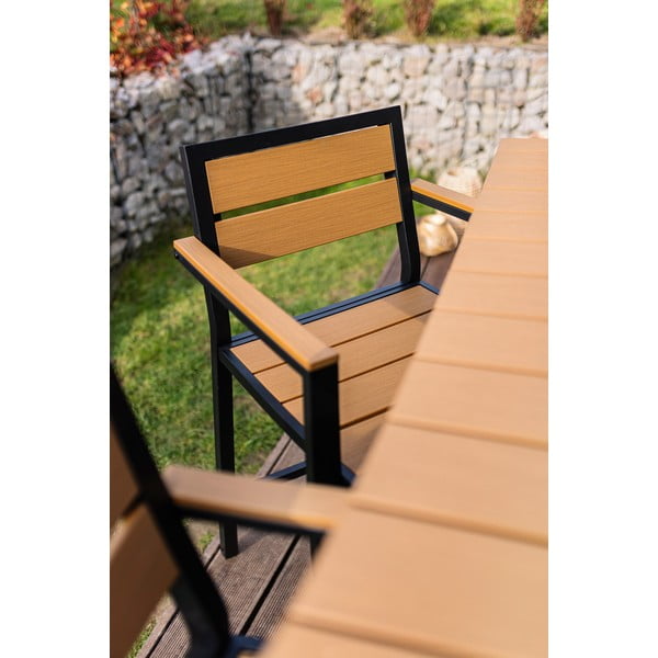 Set de dining pentru grădină în culoare naturală pentru patru persoane Nova – Bonami Selection-image-2