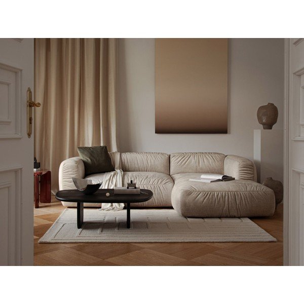Canapea modulară verde extensibilă cu tapițerie din catifea 264 cm – Micadoni -image-1