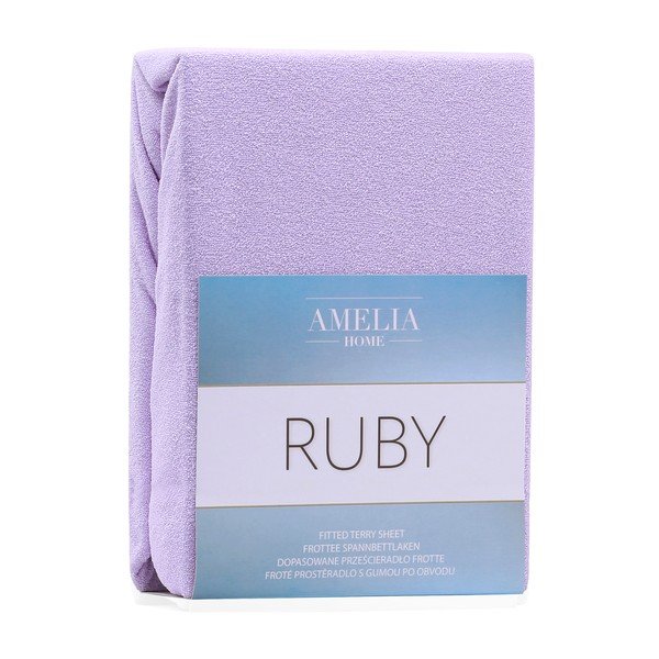 Cearceaf elastic AmeliaHome Ruby, 200 x 100-120 cm, lila-image-1