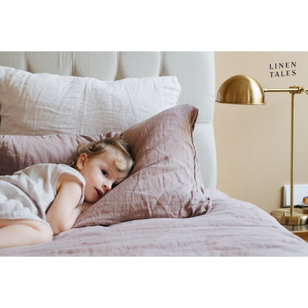 Cearceaf roz/maro din in 180x260 cm Ashes of Roses – Linen Tales-image-4