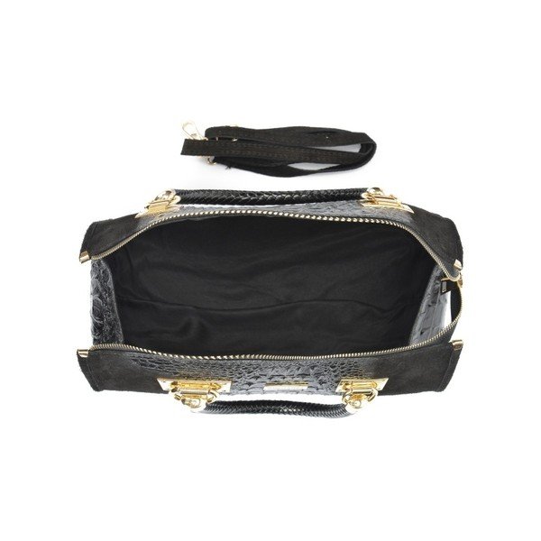 Geantă din piele Isabella Rhea Genevra, negru-image-1