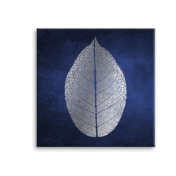 Tablou Styler Canvas Silver Uno White Leaf, 60 x 60 cm-image-2