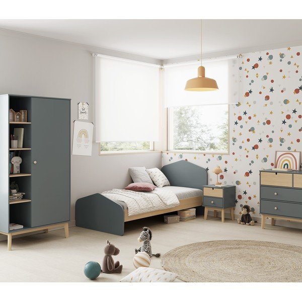 Noptieră de copii verde prăfuit Estefania – Marckeric-image-1