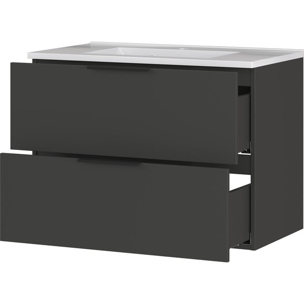 Dulap de perete cu chiuvetă gri antracit 81x61 cm Crandon - Germania-image-3