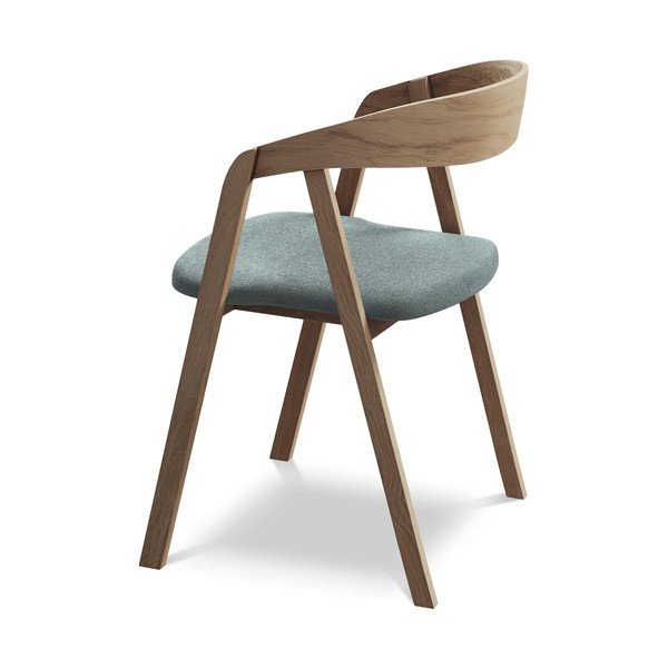 Scaun de sufragerie albastru din lemn masiv Erika – Makamii-image-3