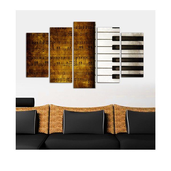 Tablou din mai multe piese Piano, 110 x 60 cm-image-1