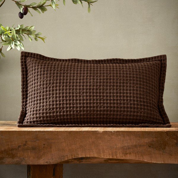 Pernă decorativă din bumbac 30x50 cm Jaipur Chunky Waffle – Pineapple Elephant-image-1