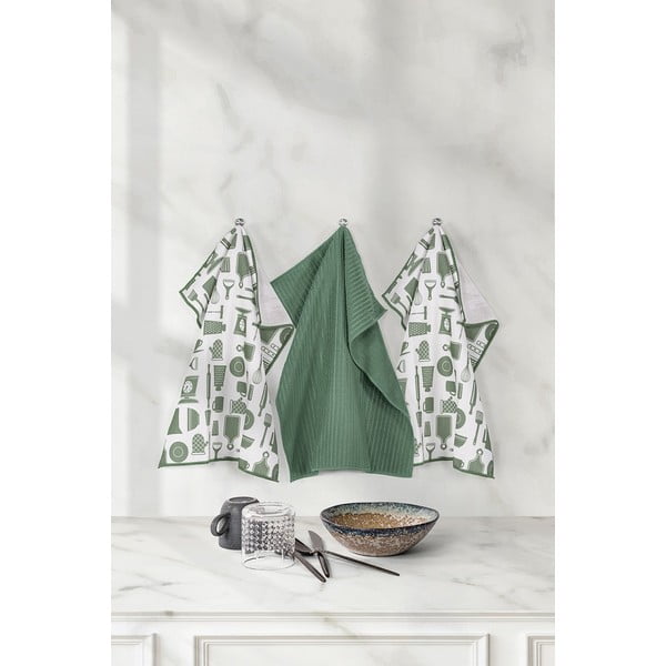 Prosoape de bucătărie 3 buc. din microfibră 48x40 cm Essential - Tiseco Home Studio-image-1