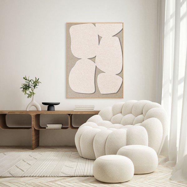 Tablou cu ramă/acustic 3D 90x120 cm Stone Path 1 – Malerifabrikken-image-1