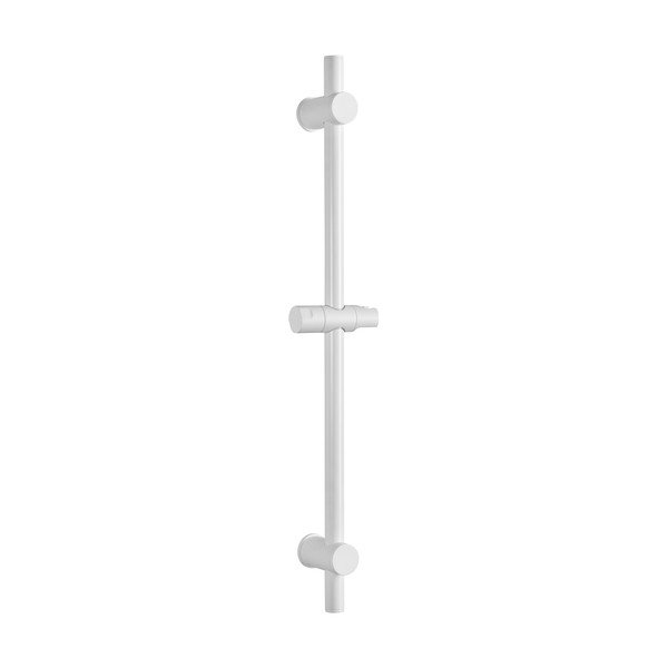 Tijă de duș albă de montat pe perete din alamă 70 cm cu suport glisant – Sapho