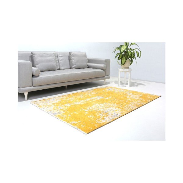 Covor reversibil Vitaus Manna, 125 x 180 cm, galben - gri -image-2