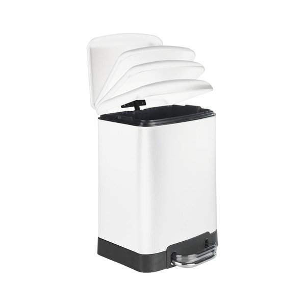 Coș de gunoi cu pedală Wenko Studio, 6 l, alb-image-1