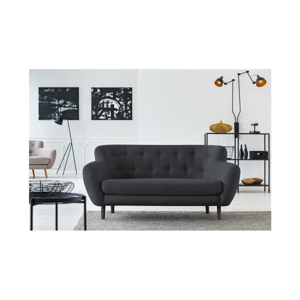 Canapea Cosmopolitan desing Hampstead, 162 cm, gri închis-image-4