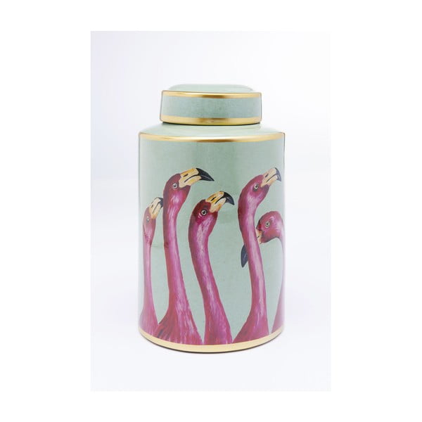 Recipient decorativ Kare Design Flamingos, înălțime 29 cm