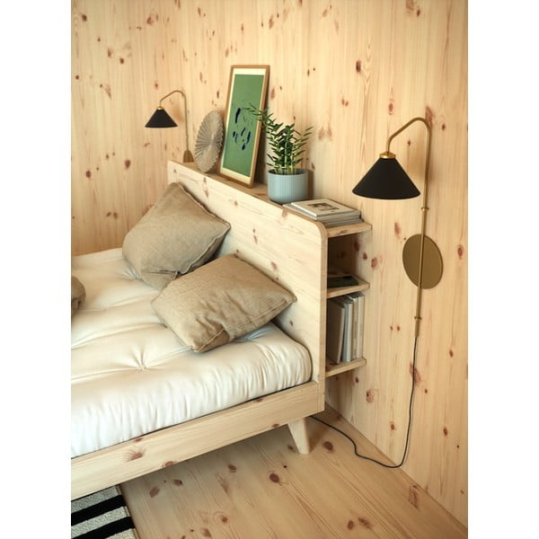 Pat matrimonial  din lemn masiv de pin cu somieră 180x200 cm Retreat – Karup Design-image-4