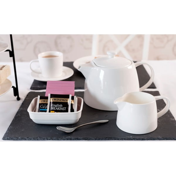 Vas pentru lapte din porțelan alb Mikasa Ridget, 0,4 l-image-4