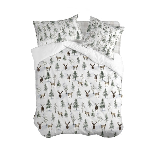 Cearceaf din bumbac Happy Friday Basic Mystical Winter, 140 x 200 cm-image-2