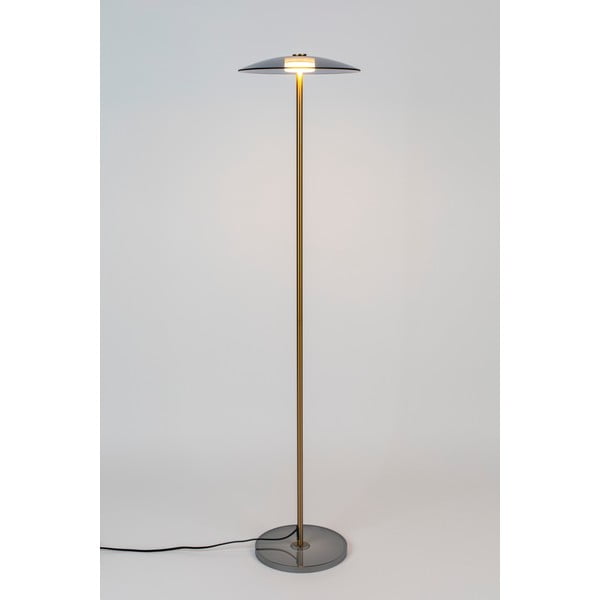 Lampadar gri/auriu LED cu intensitate reglabilă cu abajur din sticlă (înălțime 132 cm) Float – Zuiver-image-4