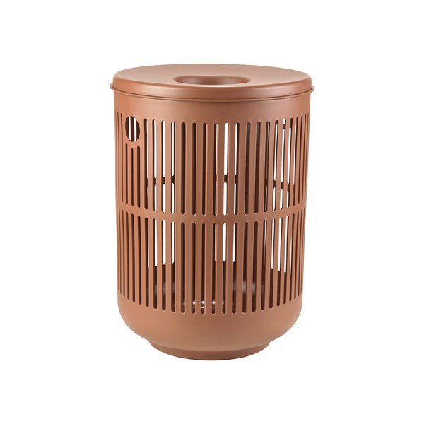 Coș de rufe portocaliu din plastic 60 l Ume – Zone