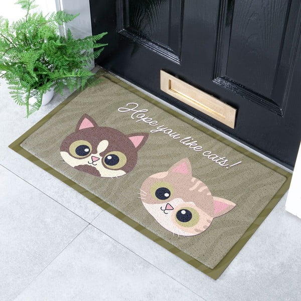 Covoraș de intrare 40x70 cm Hope You Like Cats – Artsy Doormats-image-1
