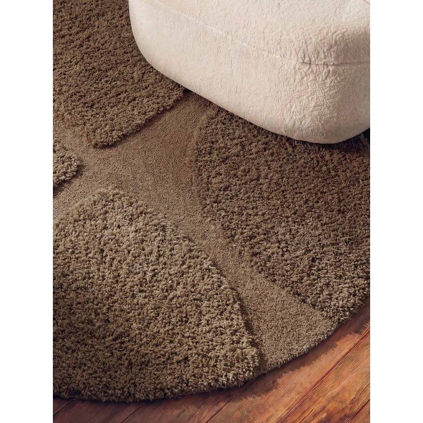 Covor maro țesut manual rotund ø 160 cm Lambeth Jasper – Ted Baker-image-3