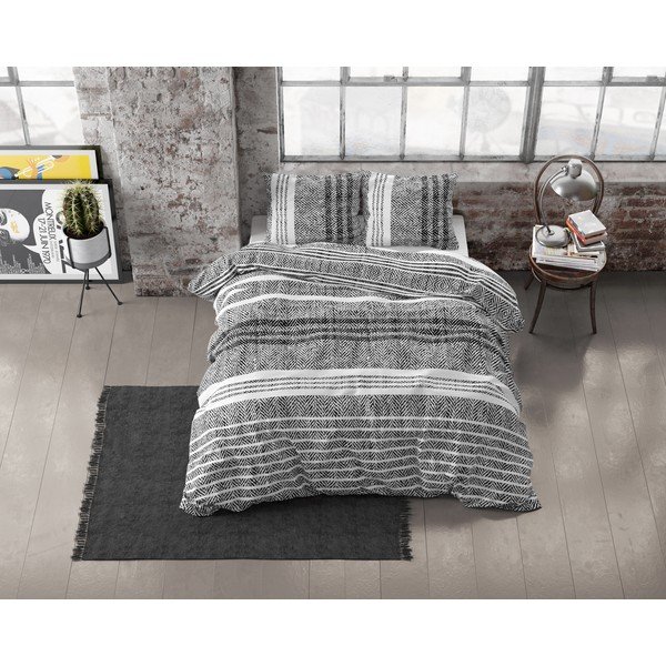 Lenjerie din flanelă pentru pat dublu Dreamhouse Caden, 200 x 220 cm-image-1