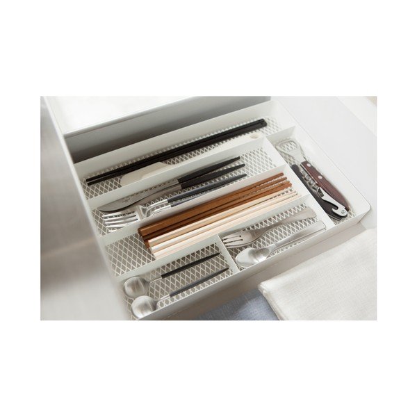 Suport tacâmuri Yamazaki Tower Cutlery, alb-image-2
