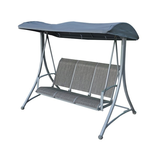 Balansoar de grădină gri din metal Hollywood – Rojaplast-image-1