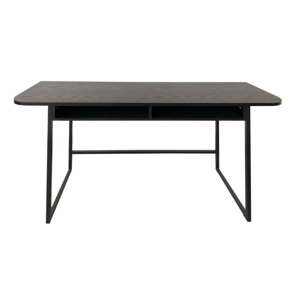 Masă consolă neagră cu aspect de lemn de frasin 40x140 cm Darlington – Actona