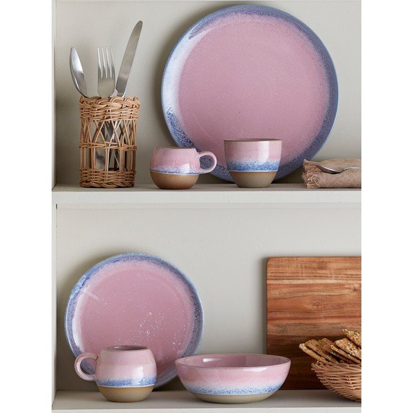 Ceașcă roz prăfuit din gresie ceramică 195 ml Paula – Bloomingville-image-4