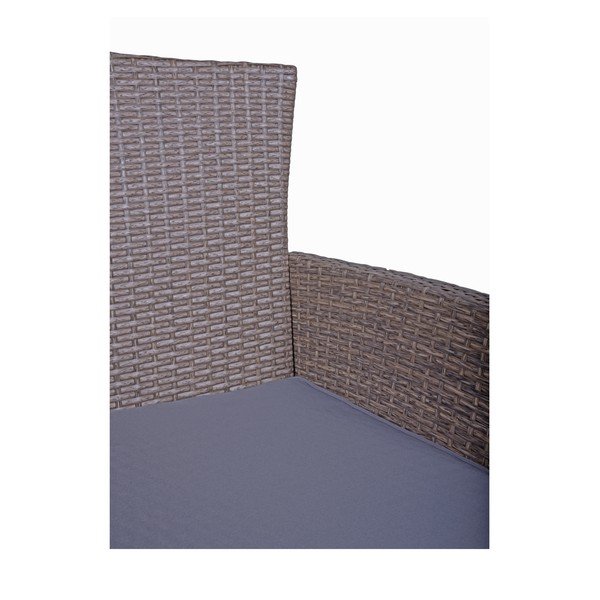 Set de dining pentru grădină maro închis din ratan artificial pentru 2 persoane Dakota – Garden Pleasure-image-3