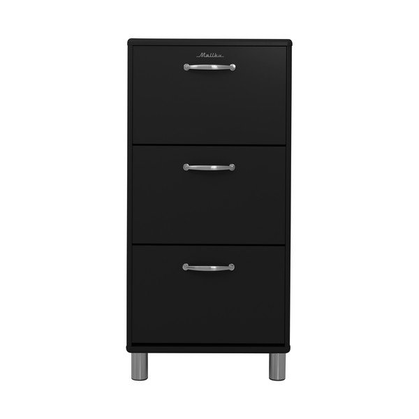 Pantofar negru cu deschidere înclinată Malibu - Tenzo-image-1