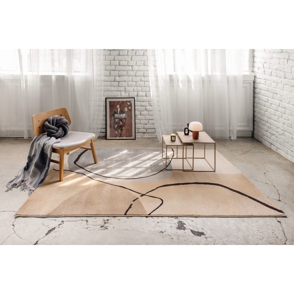 Covor bej 140x200 cm Abstracta – Universal-image-1