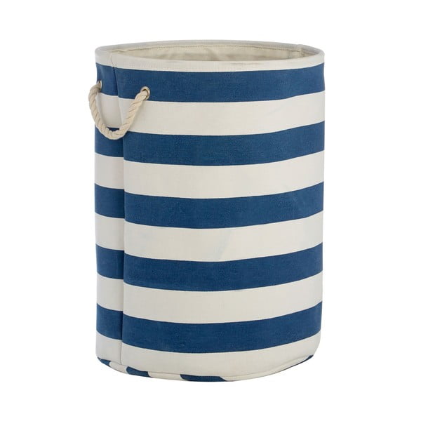 Coș de rufe Premier Housewares Sailor, 69 l, alb-albastru