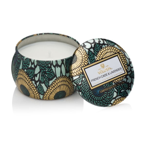 Lumânare parfumată Voluspa Limited Edition Decorative, aromă de cedru, verbena și lavandă, 25 ore