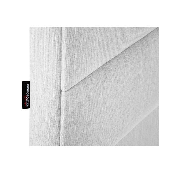 Tăblie de pat gri deschis tapițată 160x120 cm NY - Cosmopolitan Design-image-4