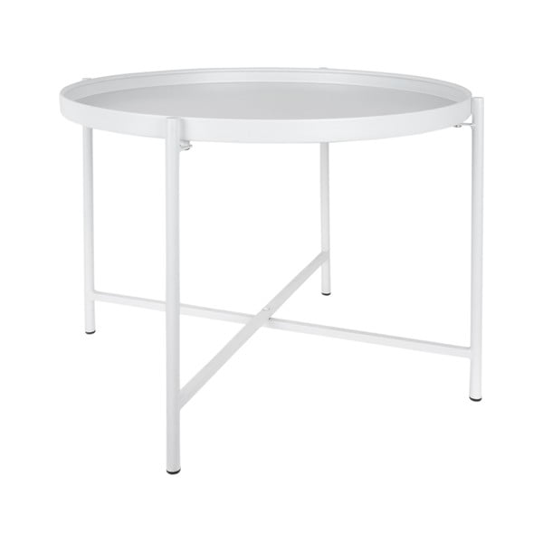 Măsuță de cafea albă rotundă din metal ø 50 cm Meseta  – Leitmotiv