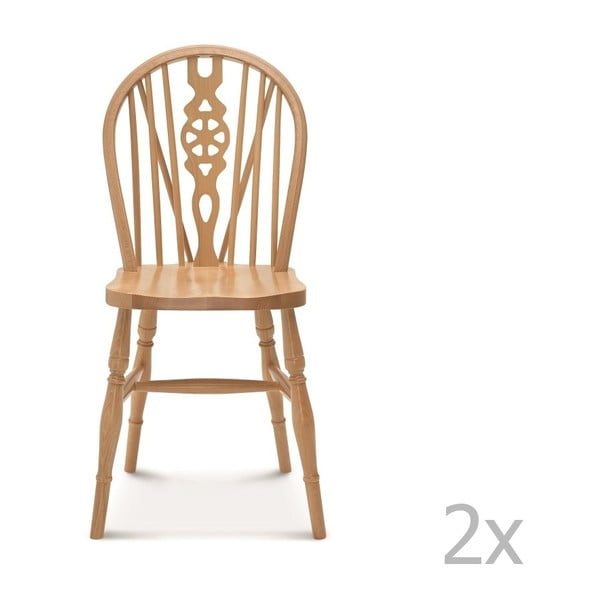Set 2 scaune de lemn Fameg Ib