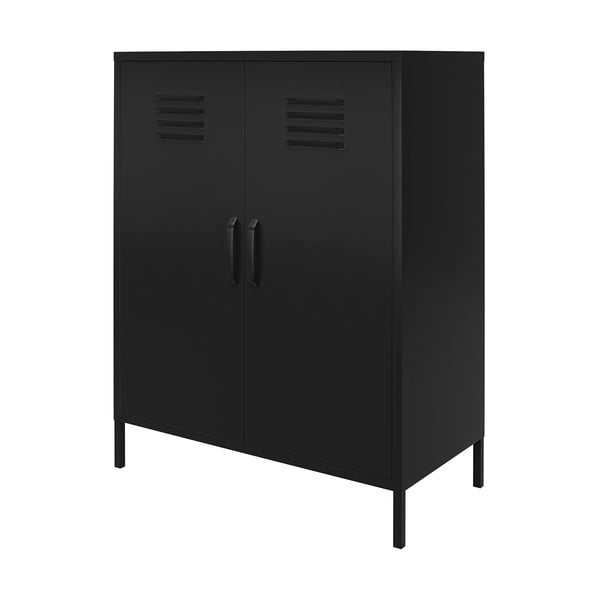 Dulap negru din metal 40x102x80 cm Mission District – Støraa-image-3