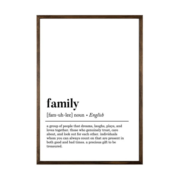 Poster 50x70 cm Family – Wallity